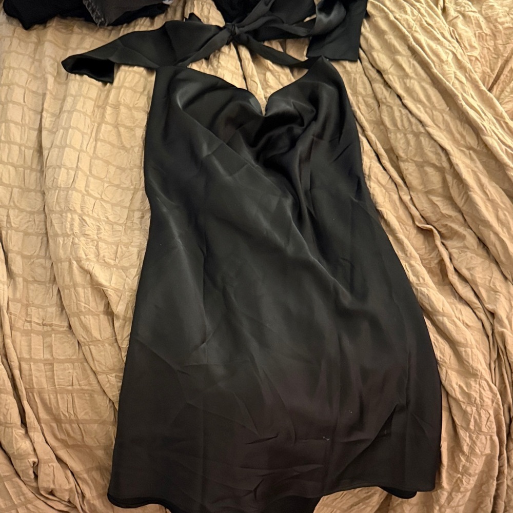 Amazon Elegant Black Backless Dress